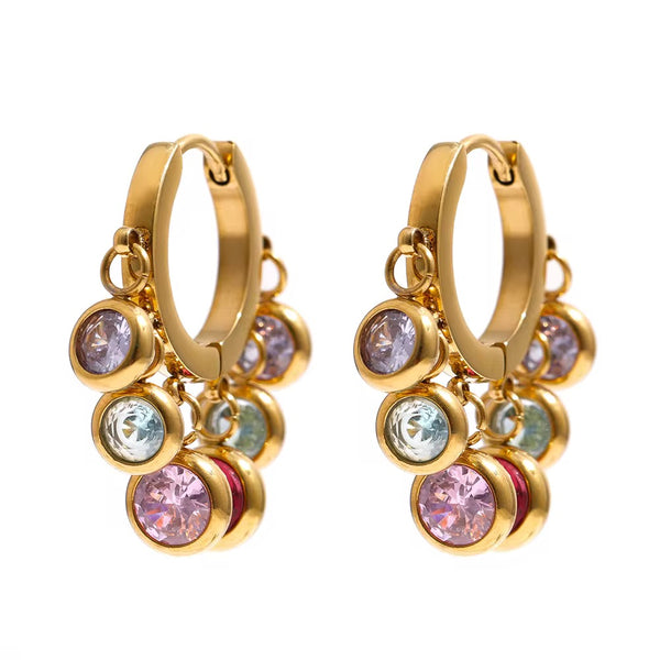 18K Round Bezel Charms