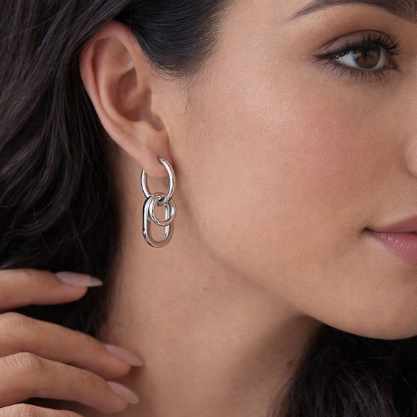 Silver Removable Hoops