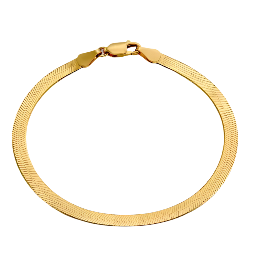 18K Herringbone Bracelet