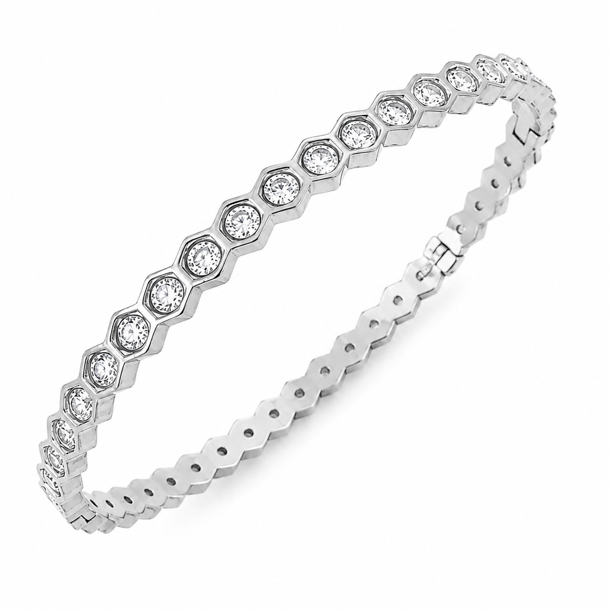 Silver Delilah Thin Bangle