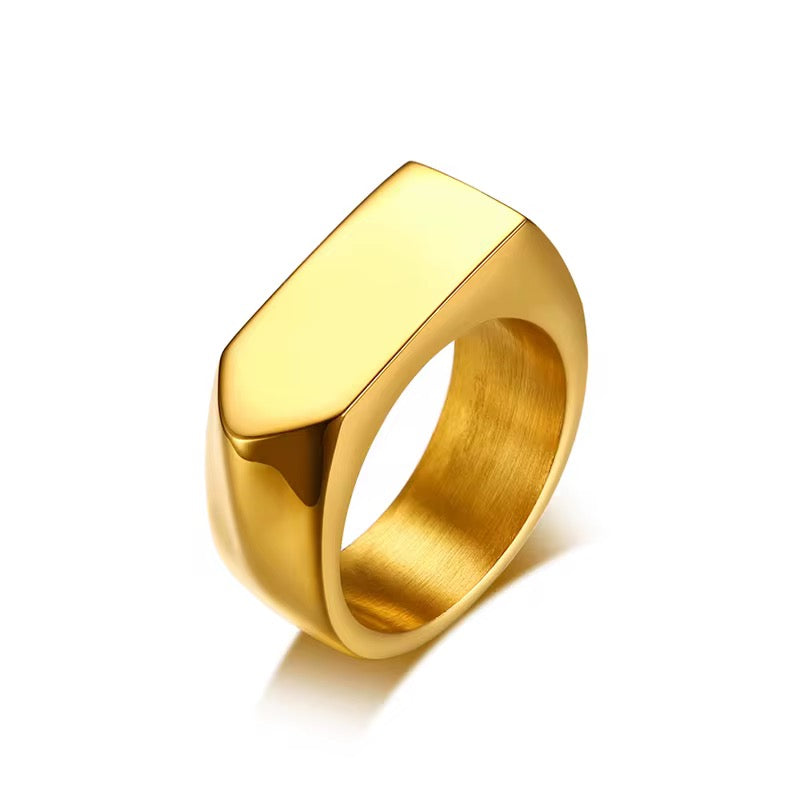 18K Brushed Finished  Chunky Arrow Ring
