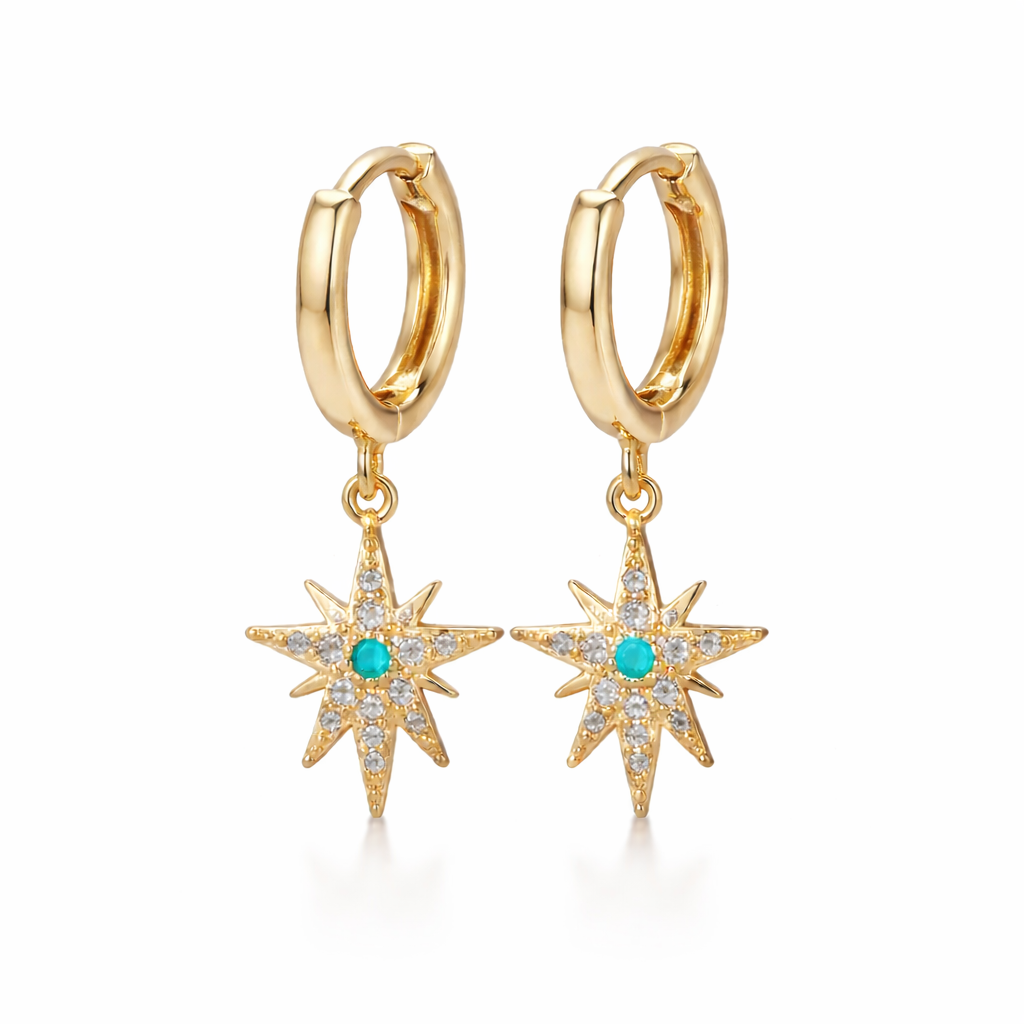16K North Star Turquoise Huggies