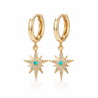16K North Star Turquoise Huggies