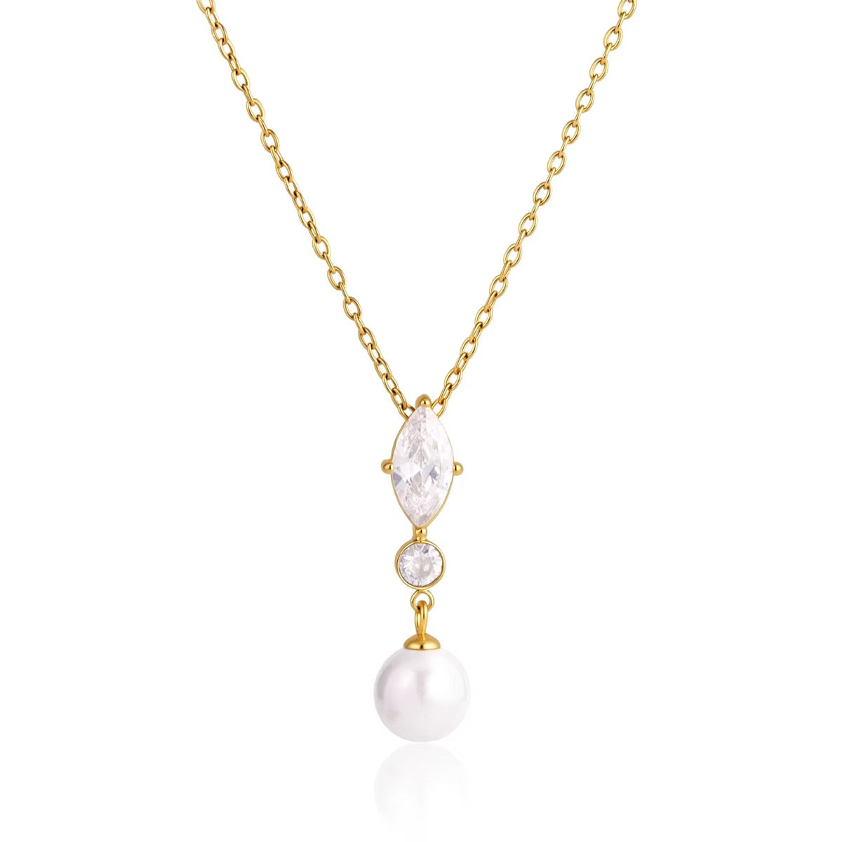 18K Classic Pearl Drop Necklace