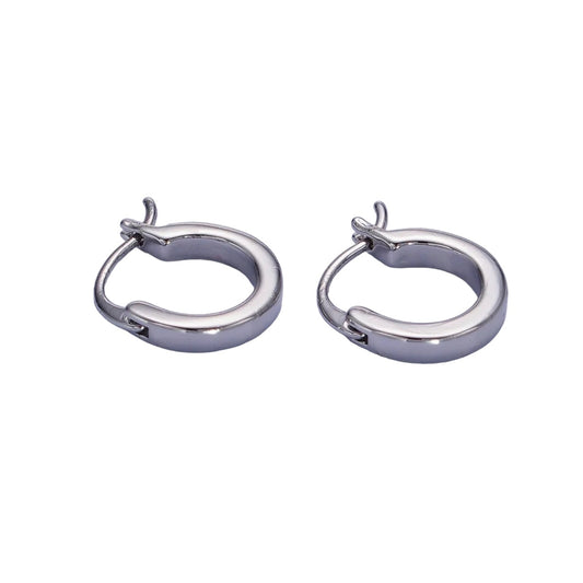 White Gold Filled 12mm Cartilage Latch Huggies