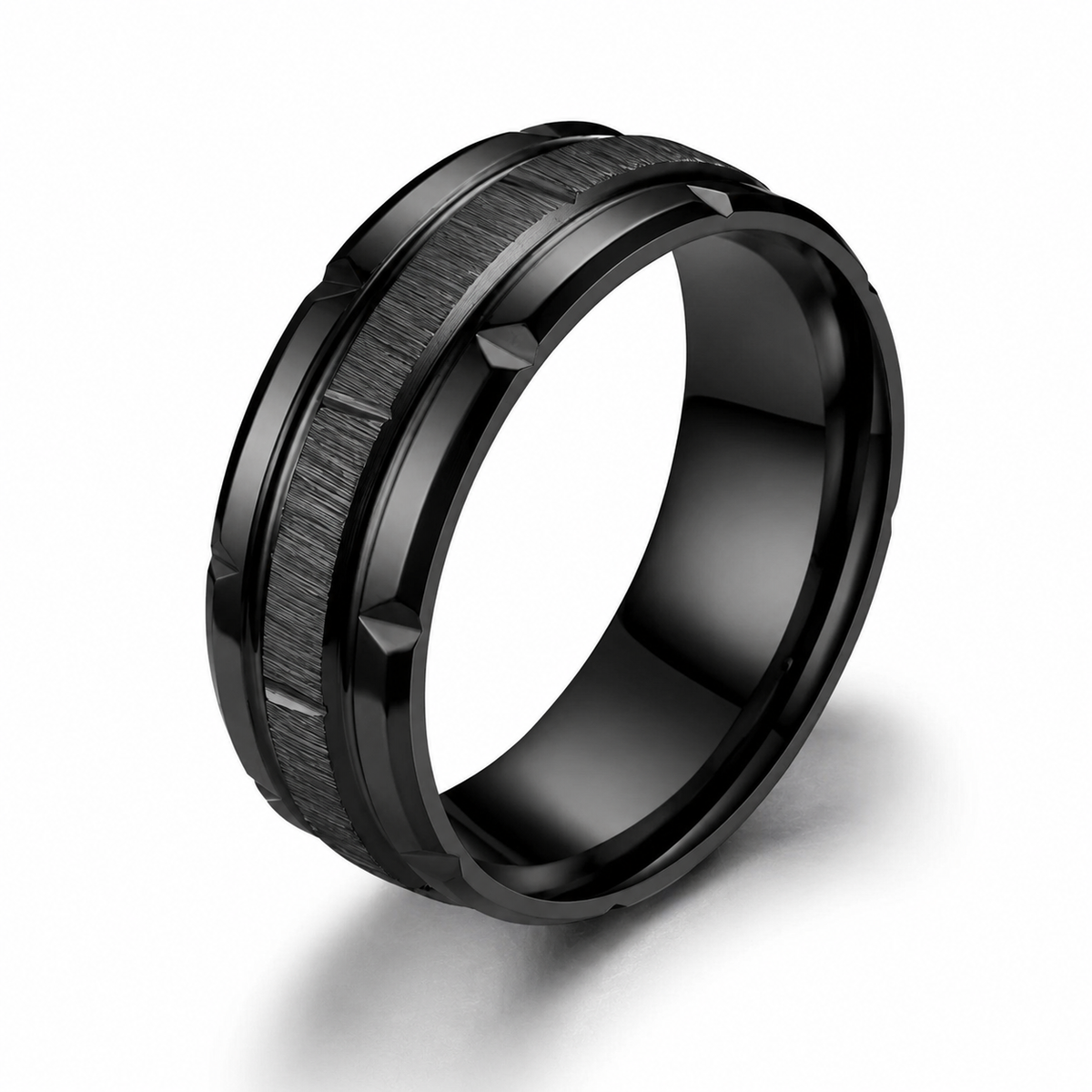 Apex Band Ring Black