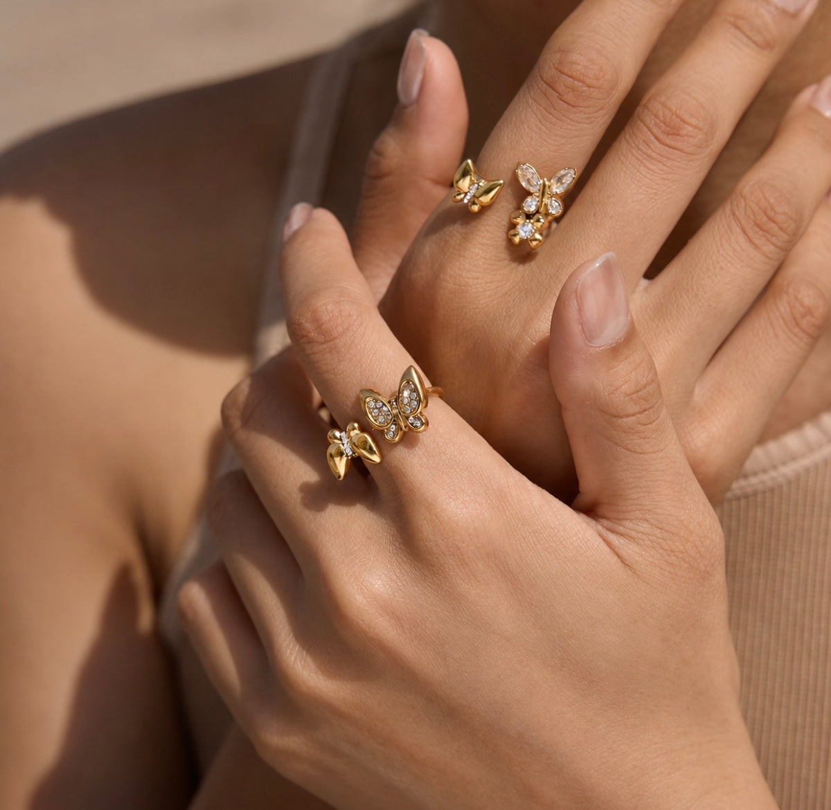18K Monarch Bloom Ring