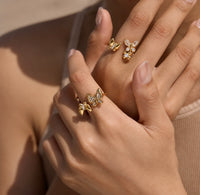 18K Monarch Bloom Ring
