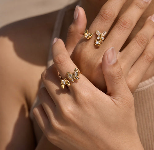 18K Monarch Bloom Ring