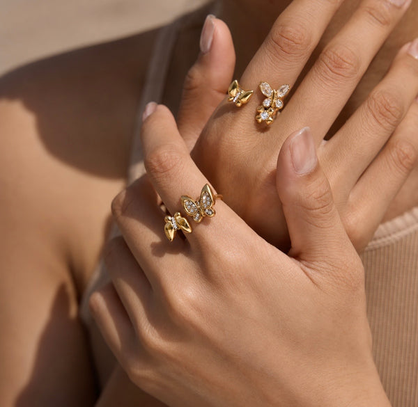 18K Monarch Bloom Ring