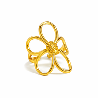 18K Flower Wrap Ring