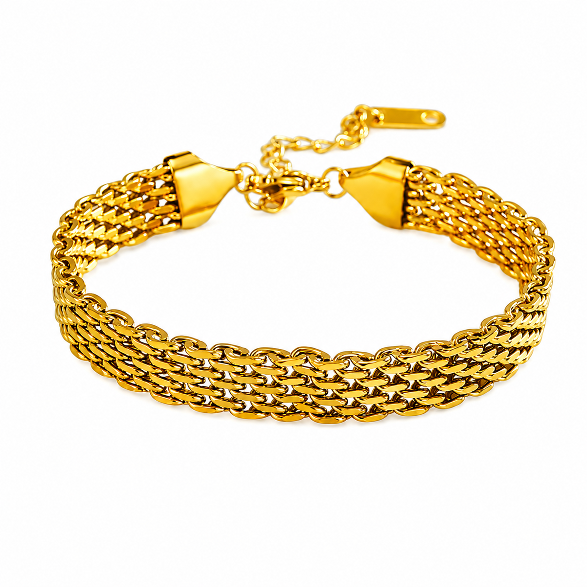 18K Mesh Chain Bracelet