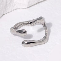 Silver Geo Open Ring