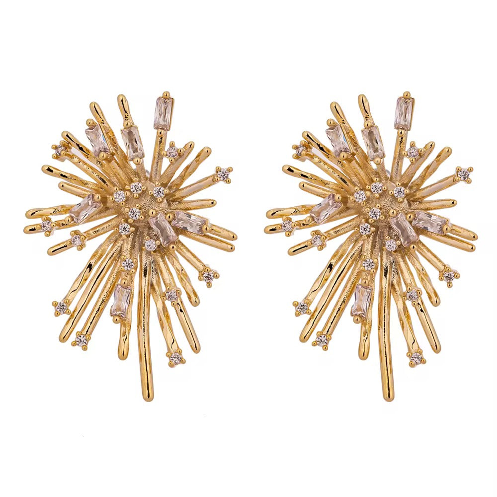 18K Statement Fireworks Studs