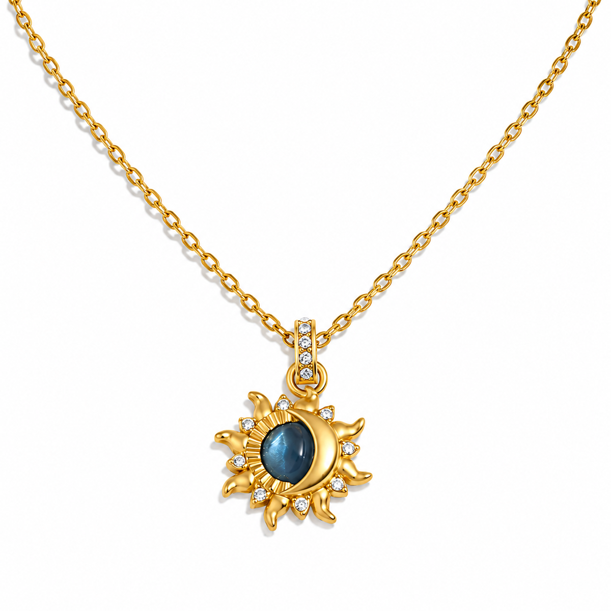 18K Celestial Blue Moon + Sun