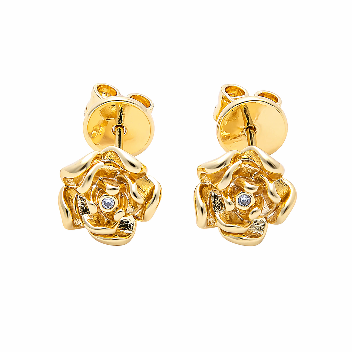16K Molten Rose Mini Studs