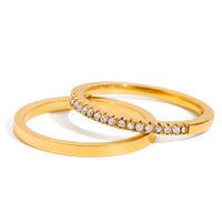18K Stackable Set Rings
