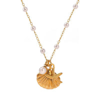 18K Aqua Pearl Necklace