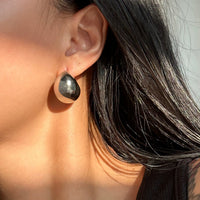 Silver Chunky Hollow Earrings