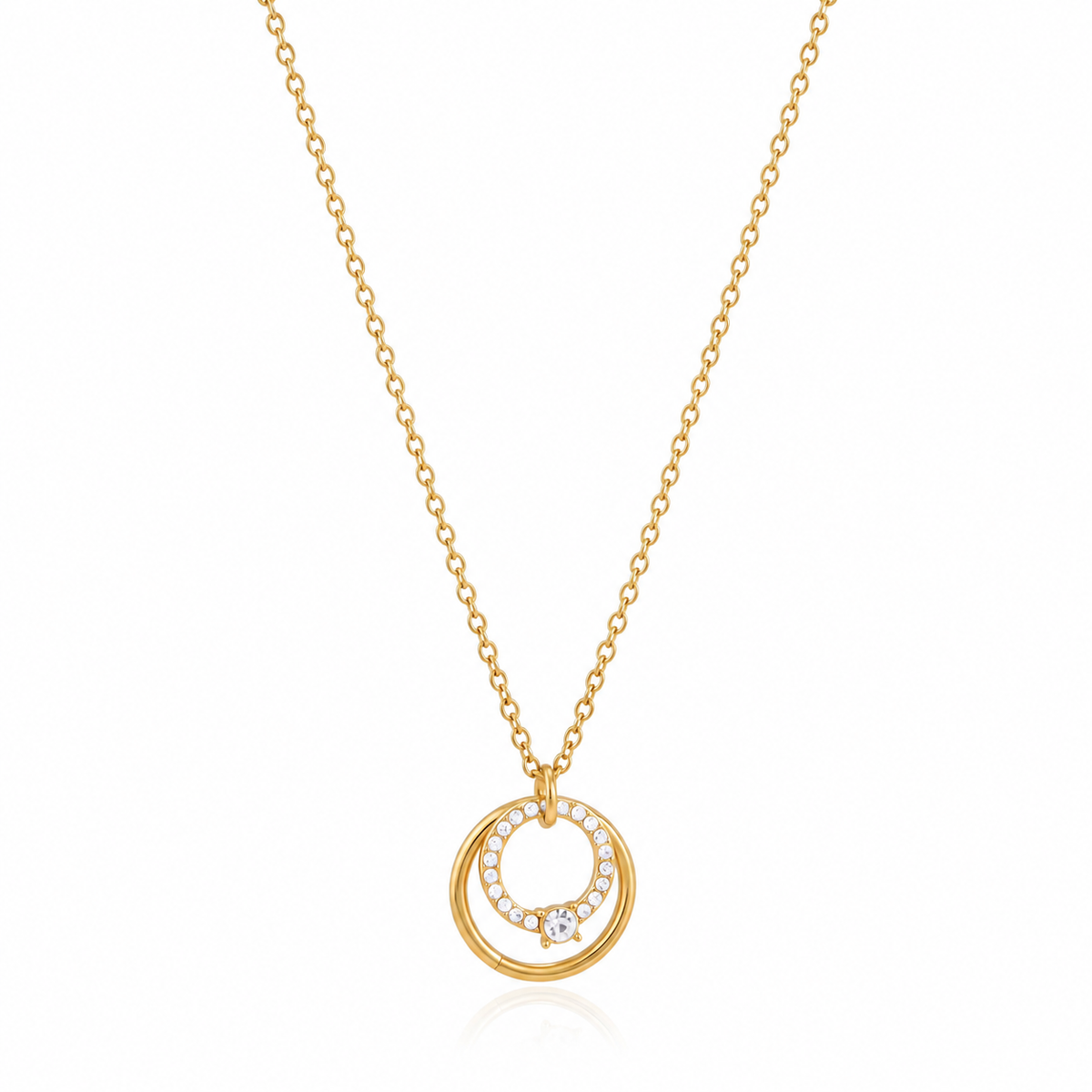 18K Aura Rings Necklace