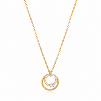 18K Aura Rings Necklace