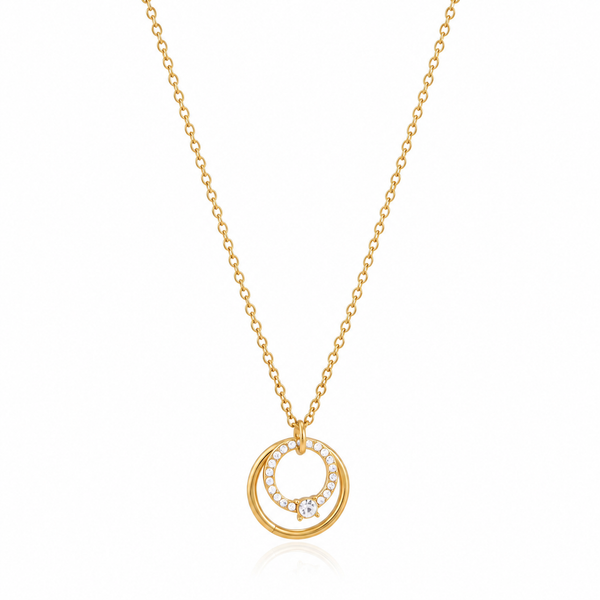 18K Aura Rings Necklace
