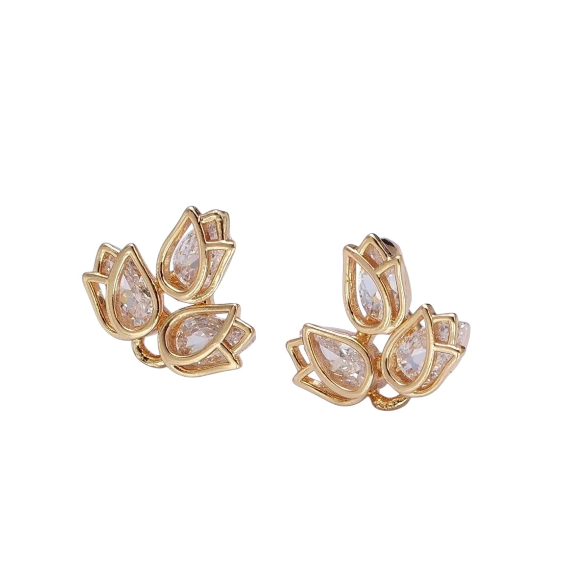 18K Tulip Studs