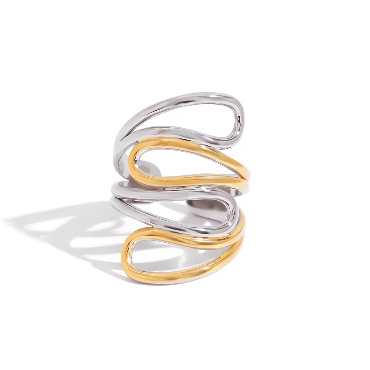 Two Tone Alexa Ring - Adjustabld