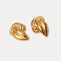 18K Twisted Knot Statement Studs