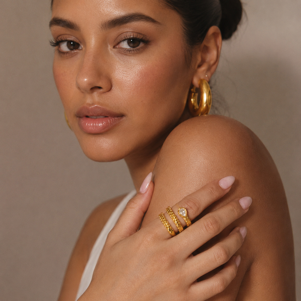 18K Spiral Wrap Ring