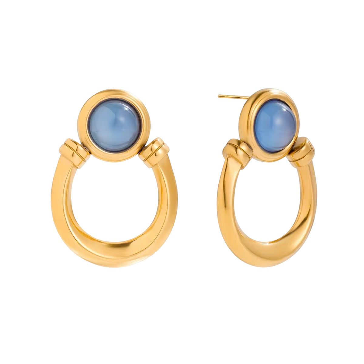 18K Equestrian Statement Earrings