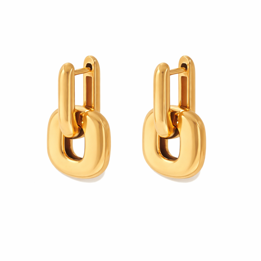 18K Roxy Hoops