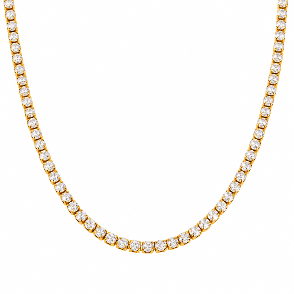 18K Classic Tennis Necklace