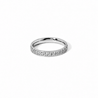 Silver Aurora Eternity Band Ring