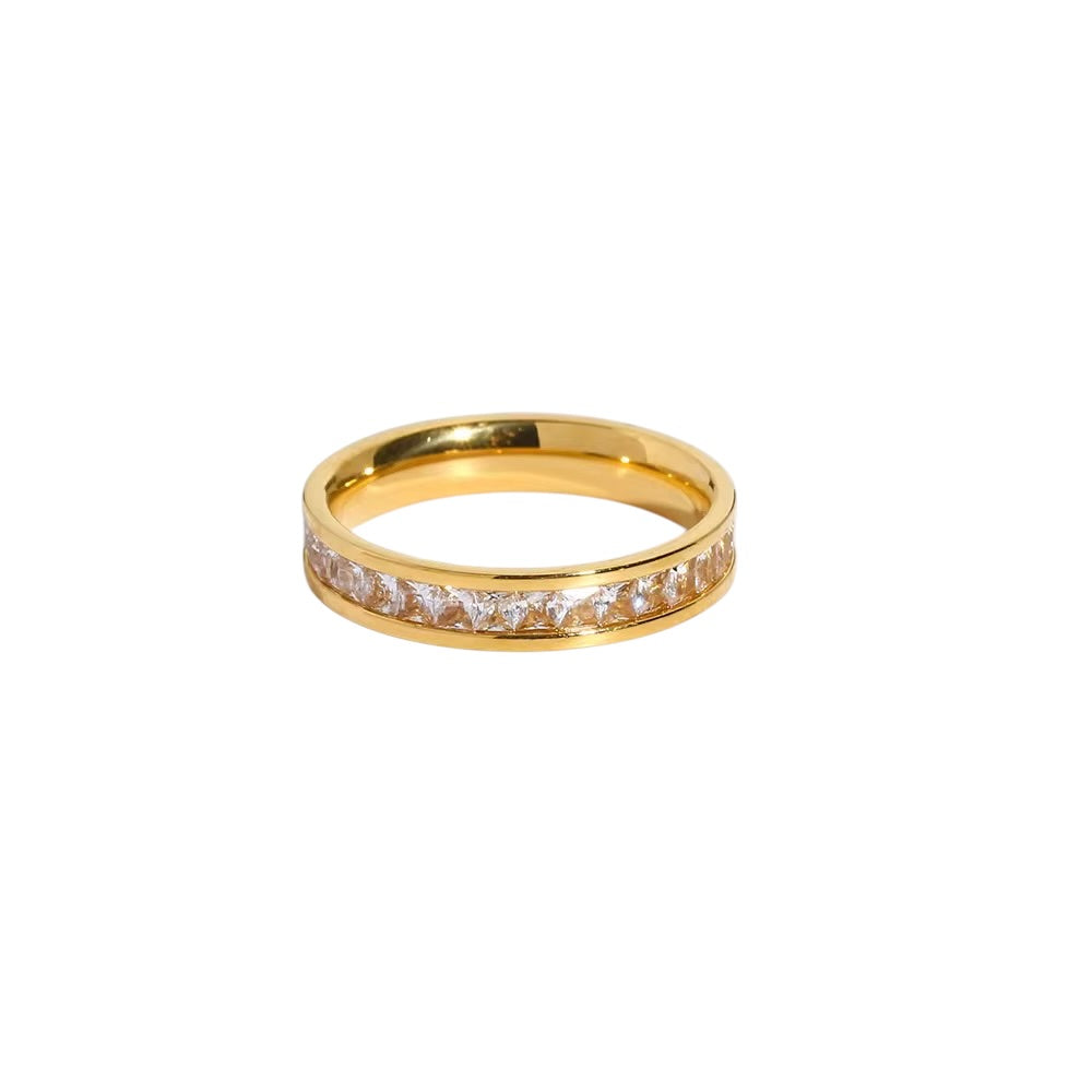 18K Eternity Edge Band Ring