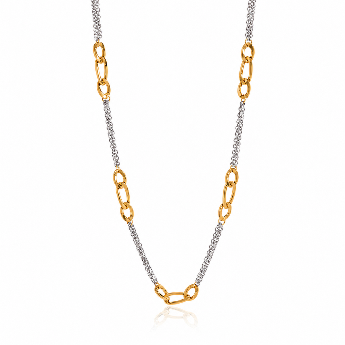 Two Tone Electra Necklace