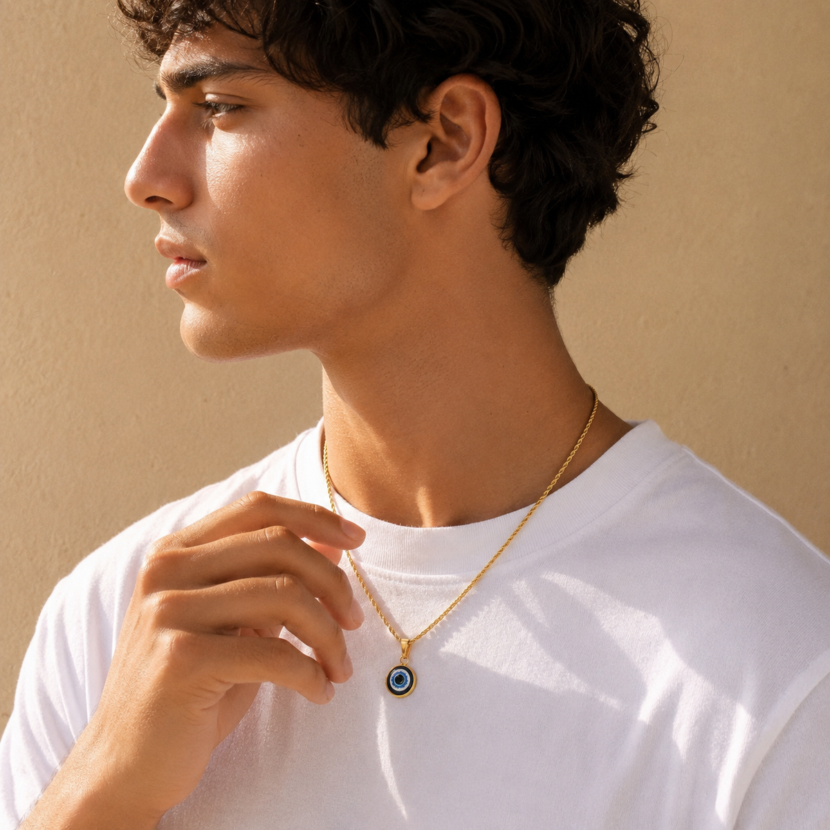 Azul Eye Rope Chain Necklace