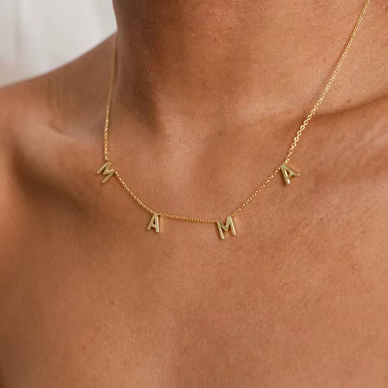 18K Gold Filled MAMA Necklace