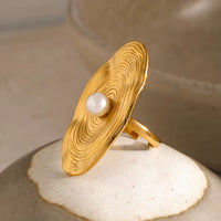 18K Statement Pearl Ring