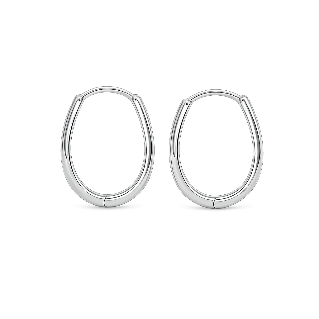 Silver U Shape Mini Hoops