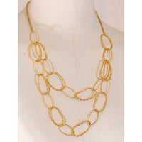 18K Layered Circles Necklace