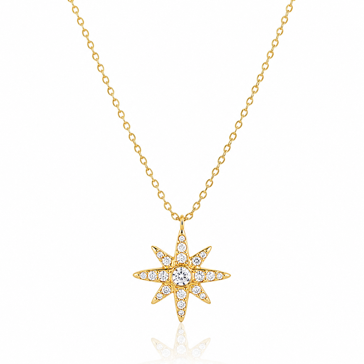 18K Celeste Dainty Star Necklace