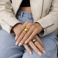 Silver Smooth Dome Ring