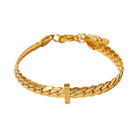 18K Fancy Cuban Bracelet