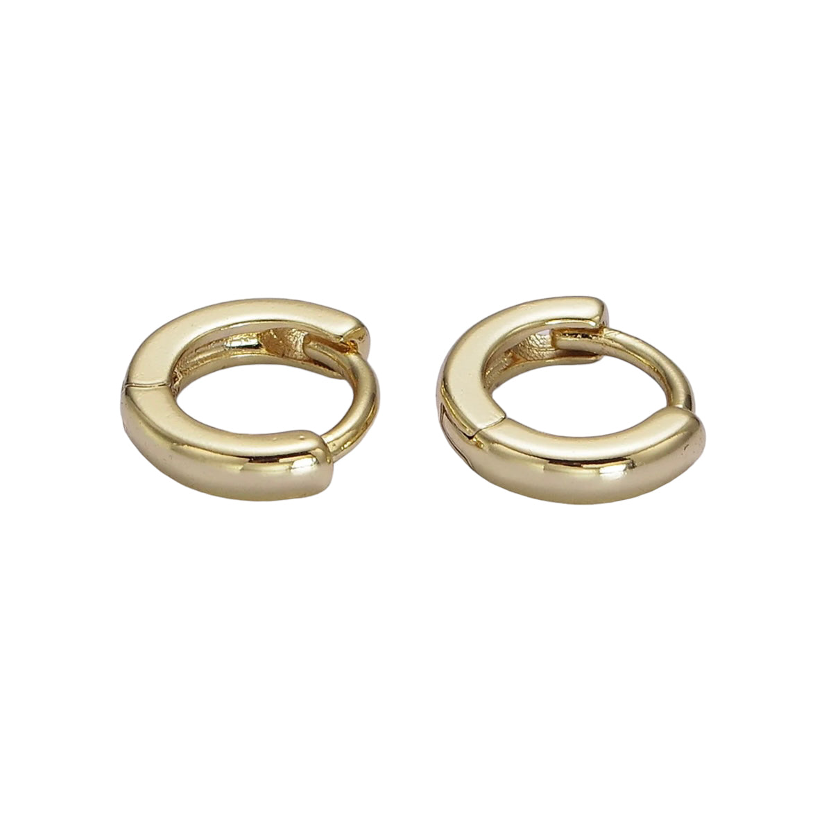 14K Gold Filled 9mm Flat Cartilage Huggie Earrings