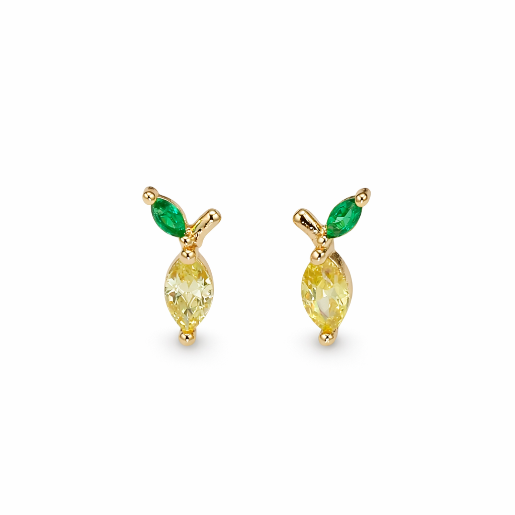 14K Mini Lemon Studs