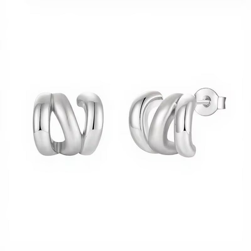 Silver Juliette Studs