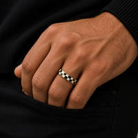 18K Checkered Black and White