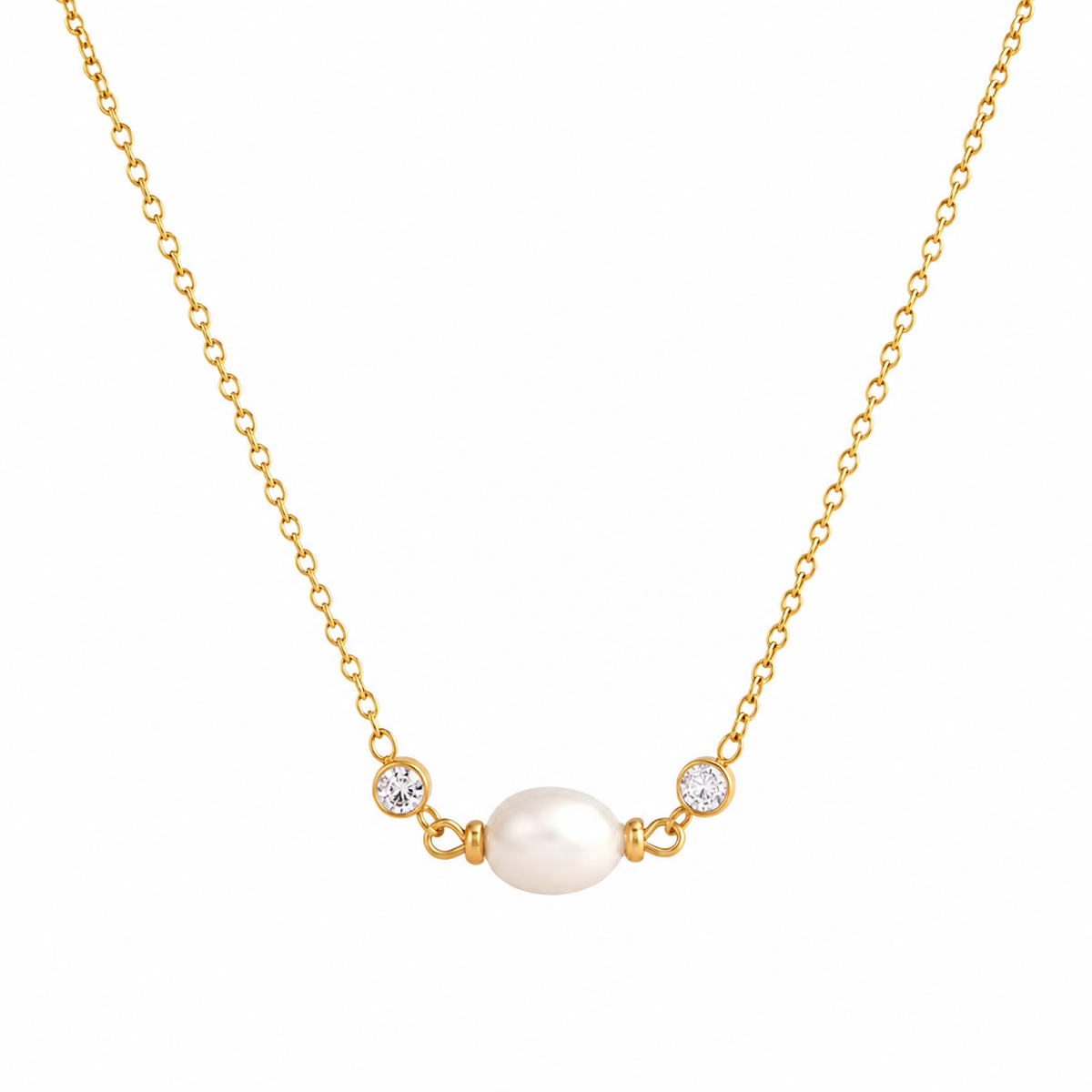 18K Perla Dainty Necklace
