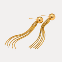 Ball Chain Tassels in 18K Gold-Plating